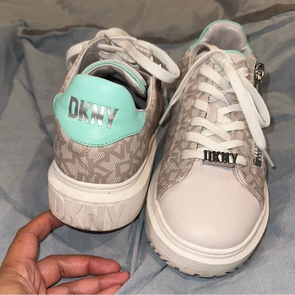 🩵y2k✨Chunky sneakers Tiffany blue teal sneakers monogram y2k logo platforms